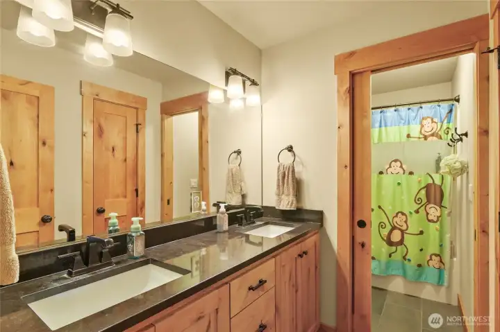 Upstairs hallway bathroom