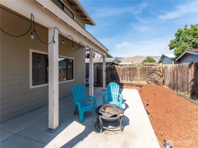 Spacious patio