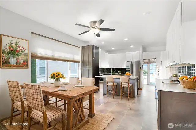 Virtually staged kitchen