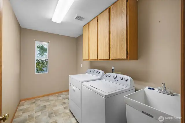 Big main floor laundry room.