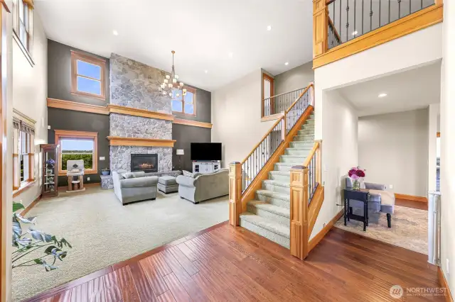 Right inside the formal entry the home opens up