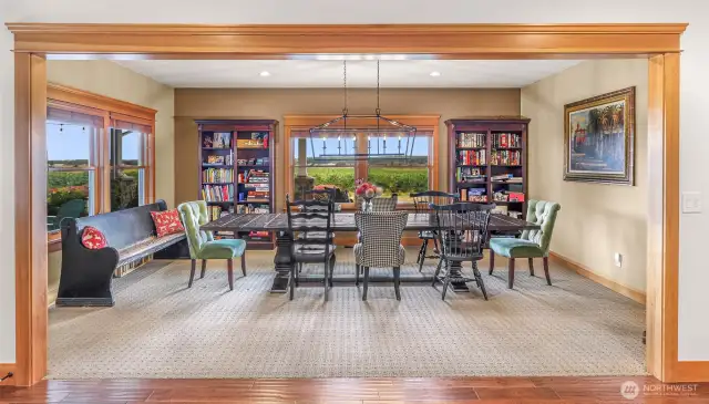 Separate and distinct dining room