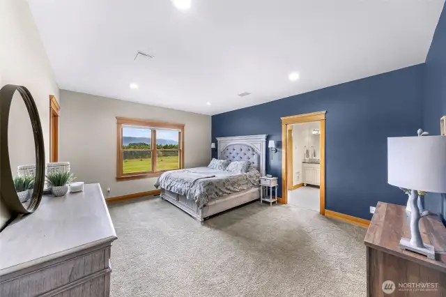 Main level Master Suite with stupendous views
