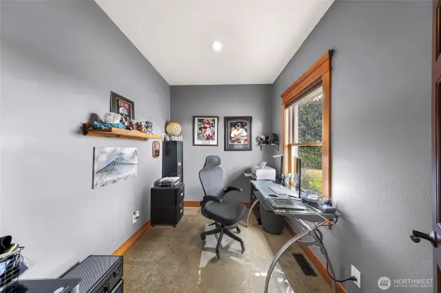 A convenient office right off the master suite