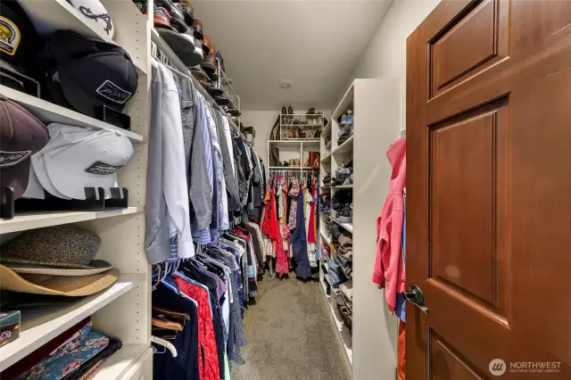 Master Suite boasts a massive walk in closet
