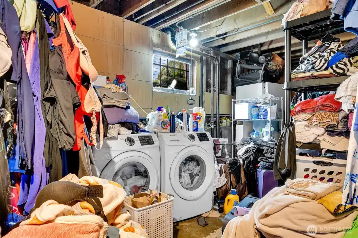 Full Heigh Basement with laundry hook-up capability.
