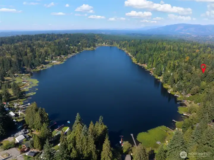 Enjoy the peaceful rhythm of lake living with access to Lake Bosworth just down the street.