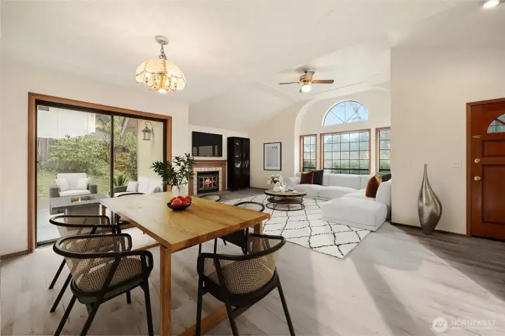 Dining Room & Living Room *Digitally Staged