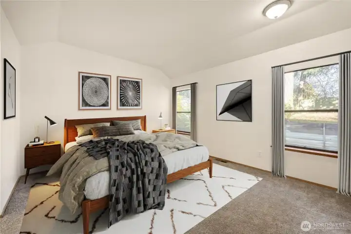 Primary Bedroom- Main Floor *Digitally Staged