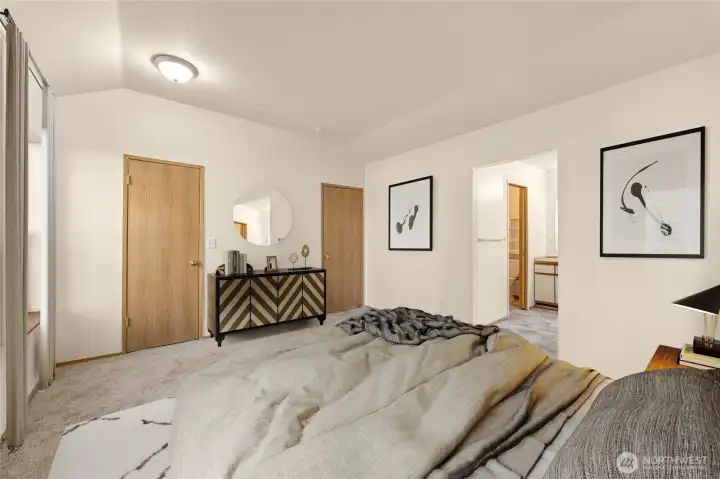 Primary Bedroom- Main Floor *Digitally Staged