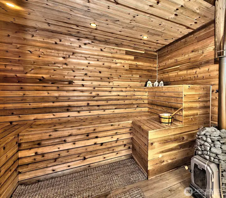 Cedar plank, Huum Firewood Heating system 12+person sauna