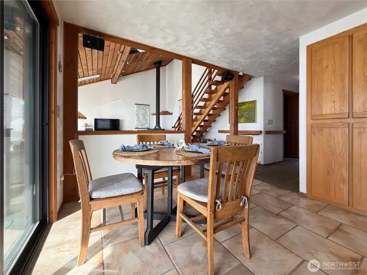 Dining room with views