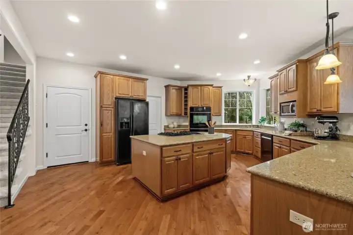 Paired with a walk-in pantry, this kitchen offers elite storage and practicality.