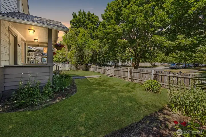 Nicely landscaped and fully fenced.