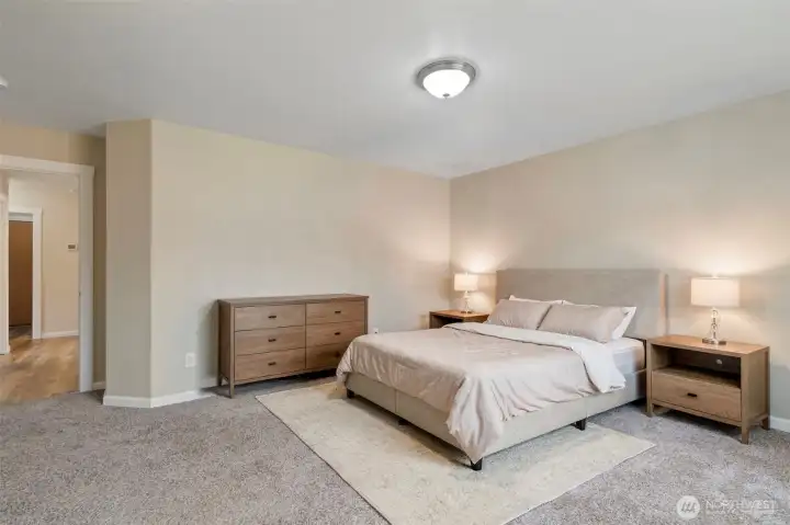 Virtual Staging of the Primary Bedroom