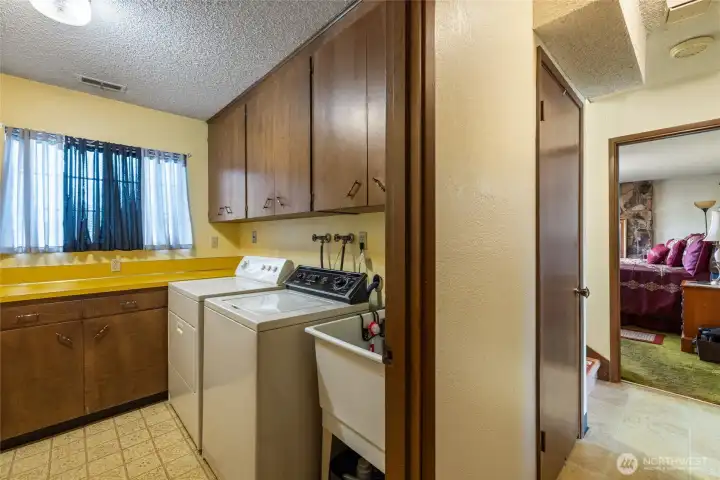 Laundry located on the lower level