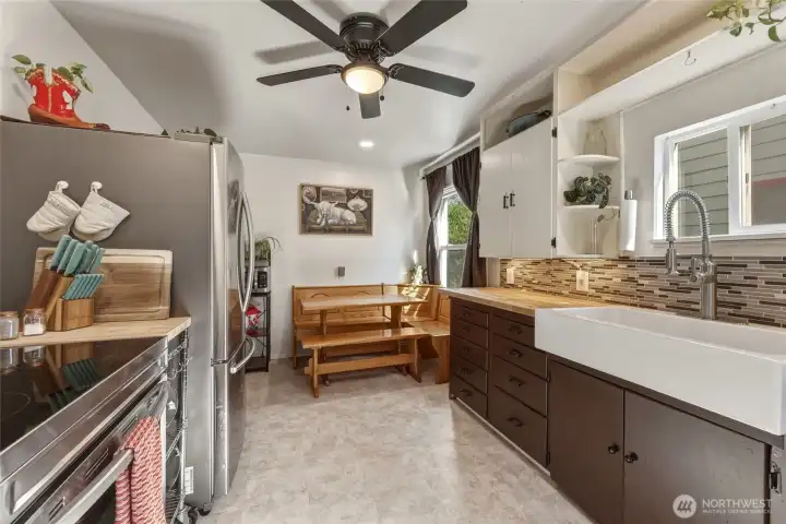 Kitchen with Dining Room Space