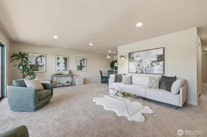 Fresh paint and carpeting makes this move-in ready.