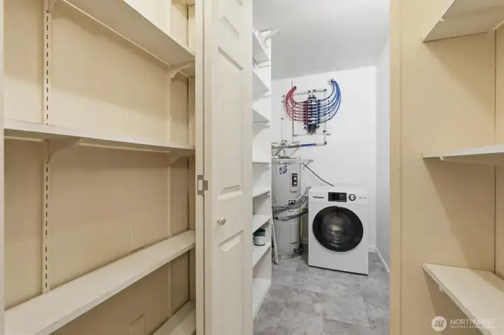 Don't miss the in-unit laundry area behind the hall closet!