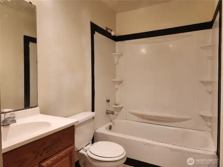 Full bath on the lower level