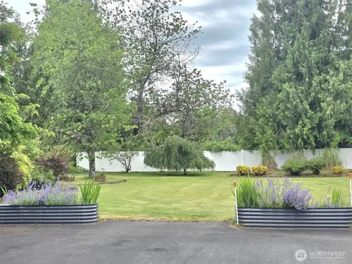 Front lawn entry as you pull in home.