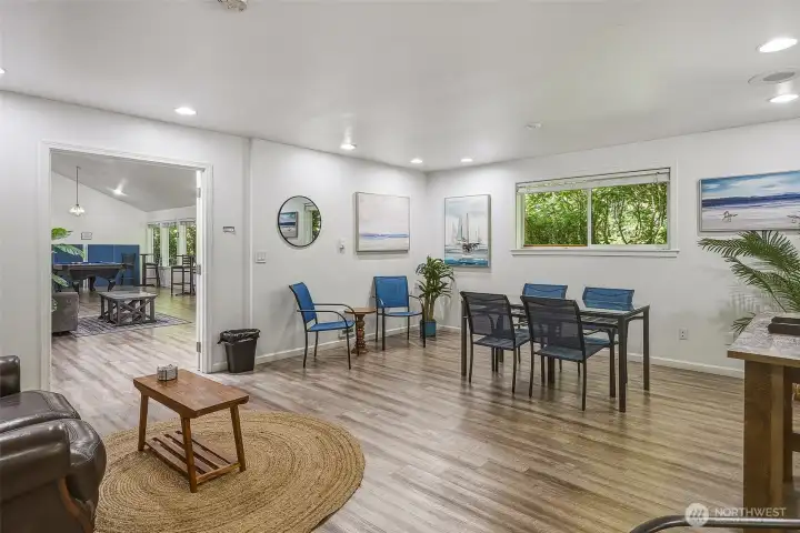 Meeting room is located in the clubhouse.