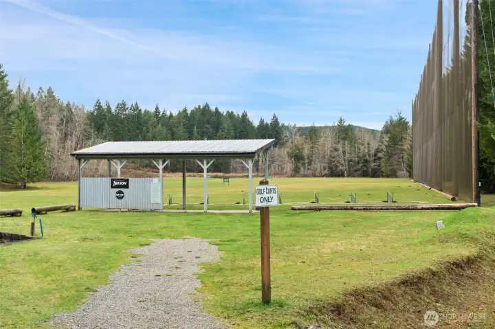 Lake Cushman driving range