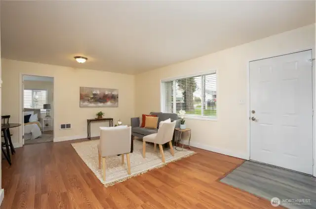 Enter into 1,008 sq ft of living space