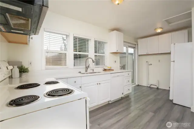Great storage space above utility area