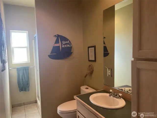 3/4 bath on the main floor