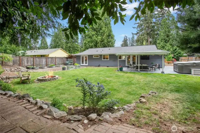 Super private large backyard!