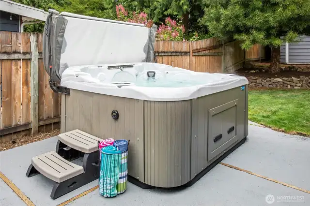 Hot tub is ready for you.