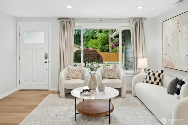 Nice view from the front window, lots of privacy how it's situated.