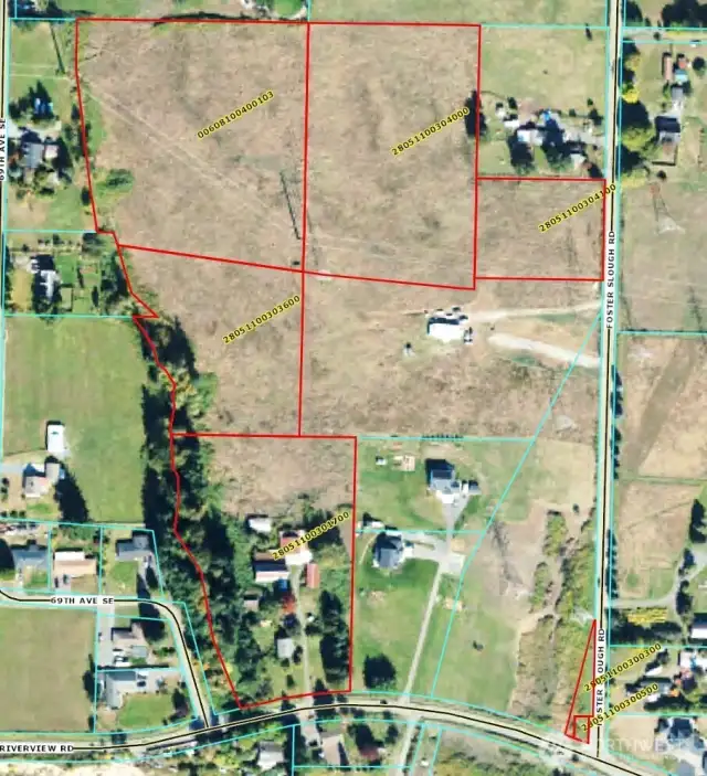 7 parcels - approx lines