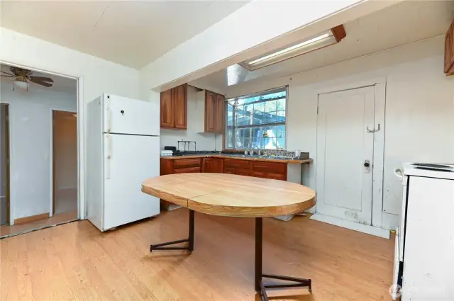 Kitchen in damaged home~