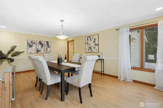 Perfect spot for everyday meals or entertaining