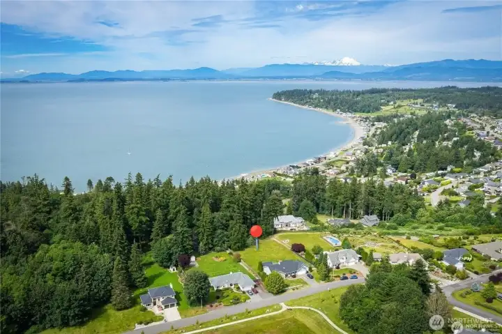 Quarter mile walking trail just across the street from the home.