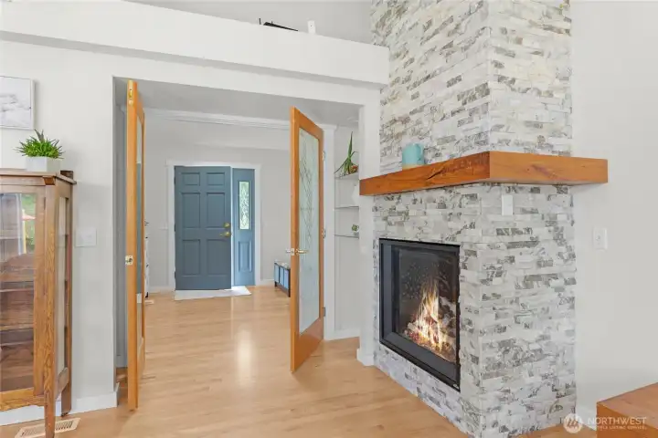New propane fireplace