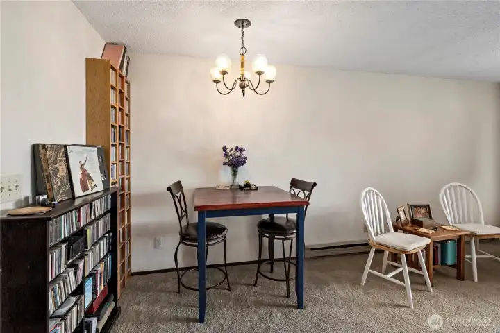 Dining area adjacent to the kitchen.