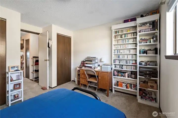 Bedroom with closet.