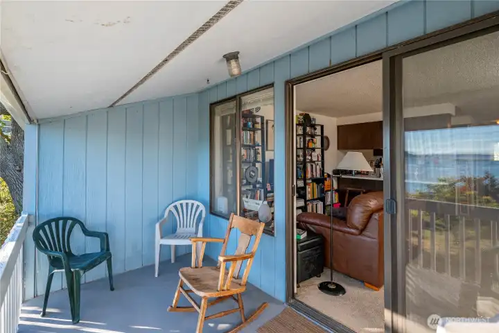 Typical exterior patio.