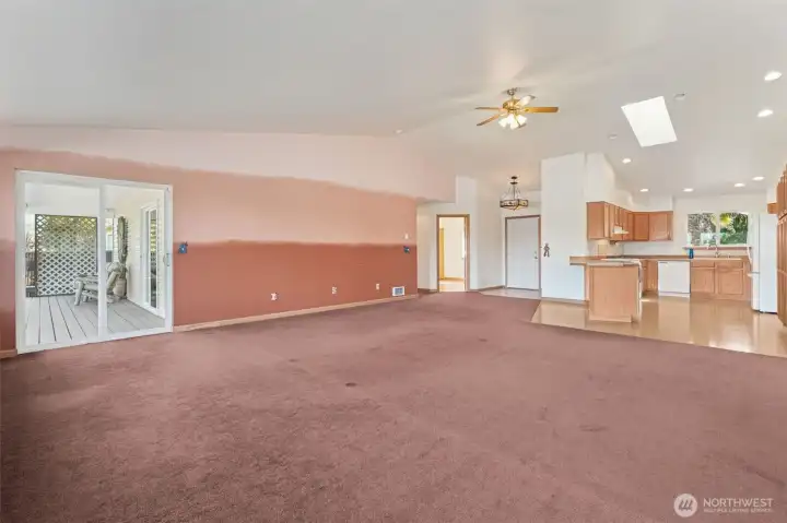 Open floor plan allows for creativity