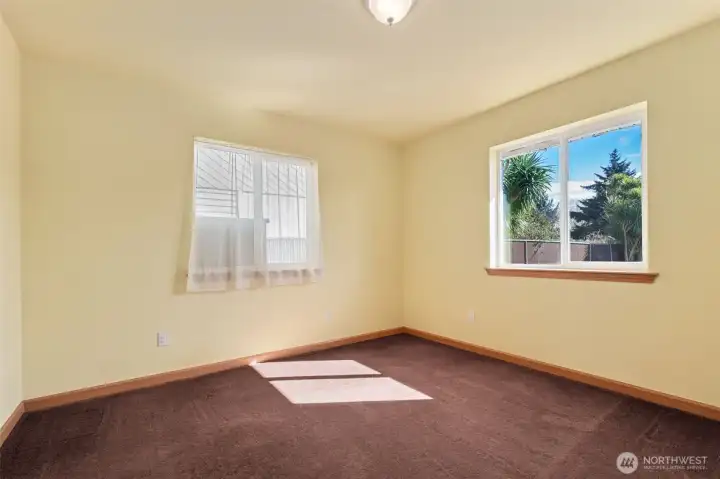 Bedroom 2 offers lots of natural light