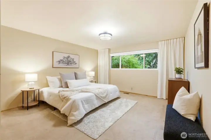 Primary bedroom on the main level