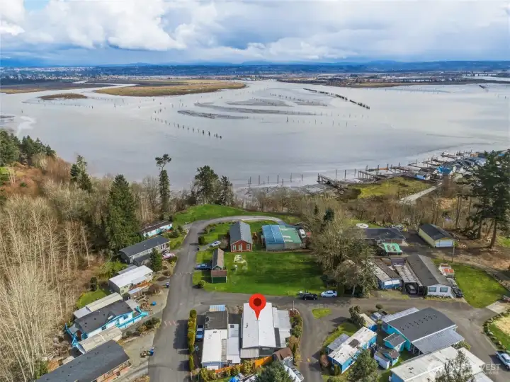 Arial View of Tulalip Bay