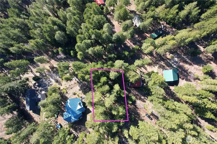 Aerial view of parcel