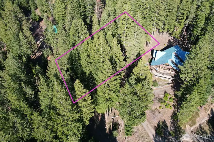 Aerial view of parcel