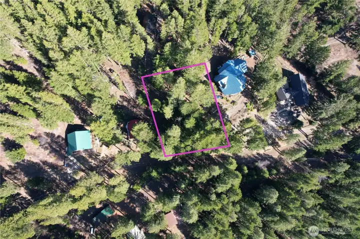 Aerial view of parcel