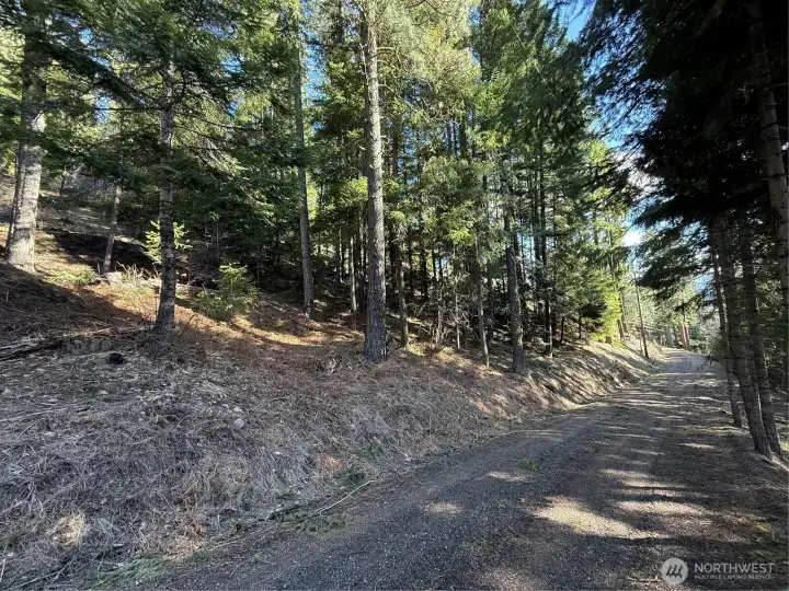 Looking down Lake View Drive