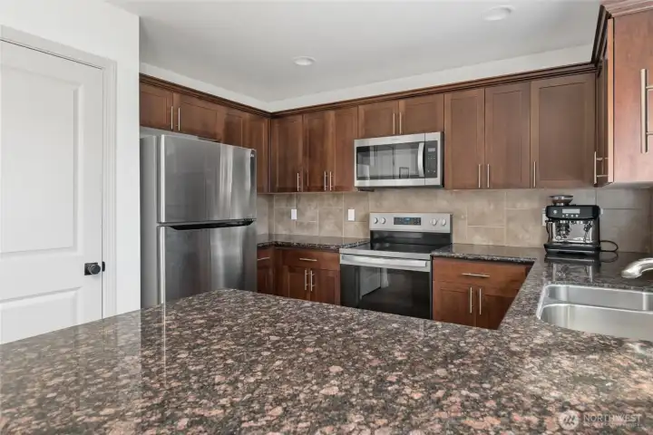 Stainless appliances all come with